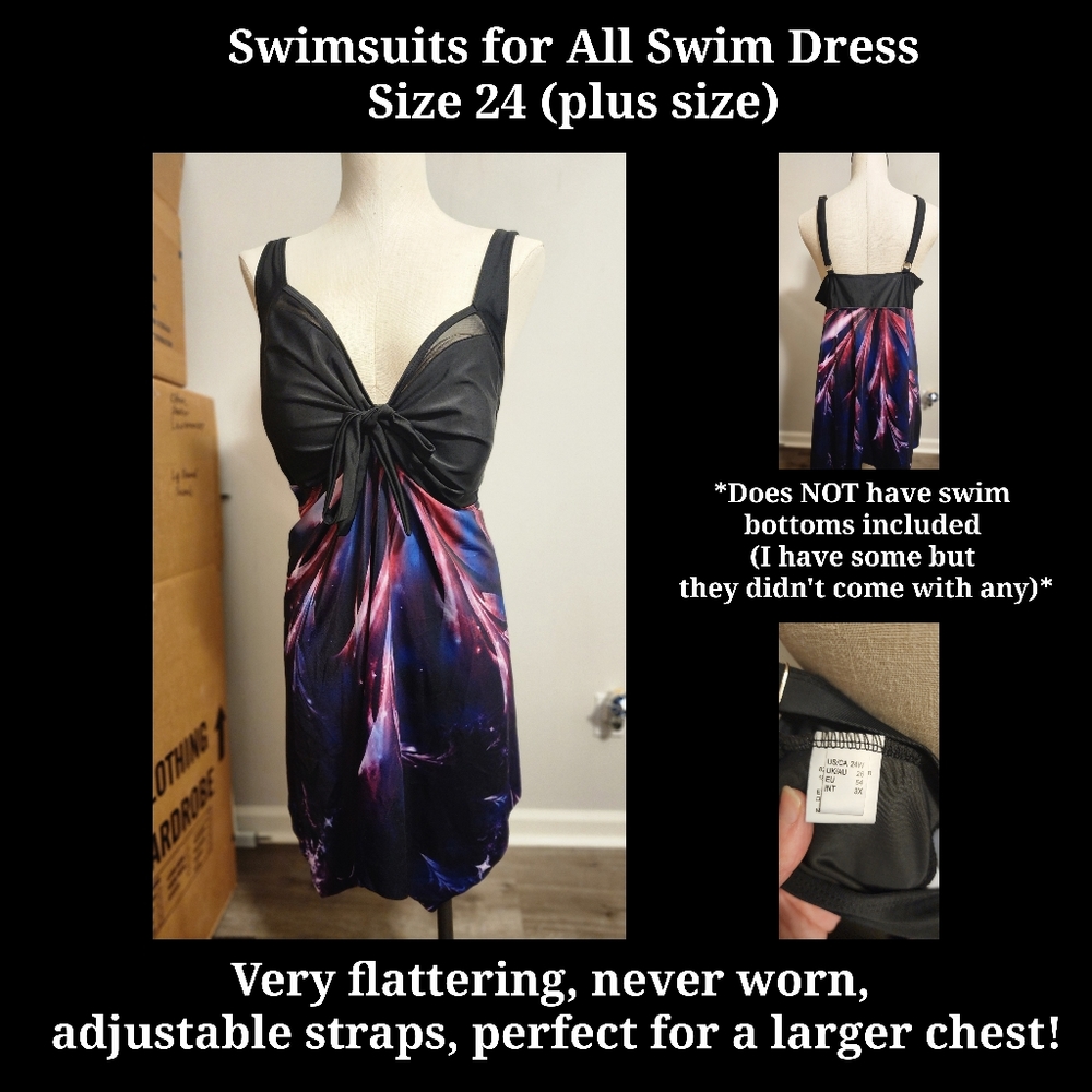 Swimsuits for All Swim Dress Top (Does not include bottoms)